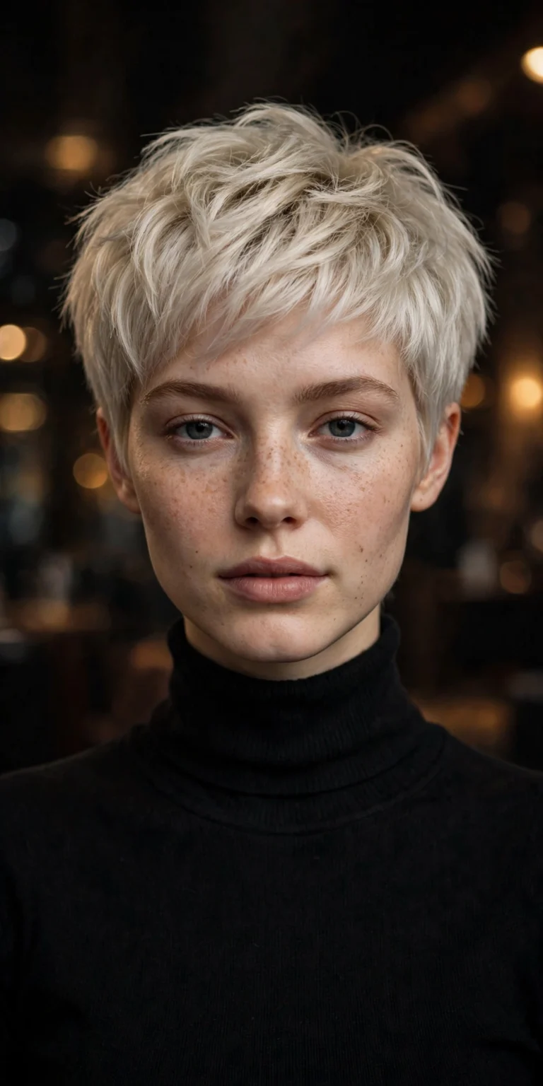 Platinum pixie-bixie blend — textured